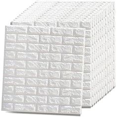 several white bricks stacked on top of each other