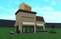 Bloxburg Town Layout Ideas Big Plot, Bloxburg Town Entrance Ideas, Bloxburg Town Places Ideas, Bloxburg Car Dealership, Bloxburg Fast Food Build Ideas, Bloxburg Salon Exterior, Mexican Bloxburg Codes, Bloxburg Mini Grocery Store, Bloxburg Parking Lot Ideas