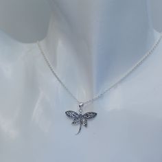 Combining classic and contemporary effortlessly, this fantastic sterling silver necklace is perfect for anyone who loves their jewellery inspired by nature. It's design features a wonderfully detailed filigree dragonfly pendant, available on four different belcher chain lengths. The dragonfly measures 2.3cm x 2.3cm and the necklace comes complete with a gift box. Ready to give,... or keep for yourself Elegant Sterling Silver Dragonfly Necklace, Sterling Silver Dragonfly Necklace, Russian Wedding Ring, Belcher Chain, Dragonfly Necklace, Rose Quartz Bracelet, Dragonfly Pendant, Sterling Silver Filigree, Quartz Bracelet