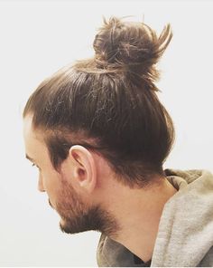 Men’s Long Hair Low Undercut, Top Knot Men Undercut, Long Hair Manbun, Man Top Knot, Low Undercut, Man Bun Hairstyles Top Knot, Mens Long Hair Tied Back, Top Knot Men