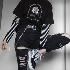 Emo Clothes, Goth Shirt, Grunge Shirt, Aesthetic Shirts