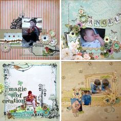 four different pictures with the words magic for creation on them and an image of a baby