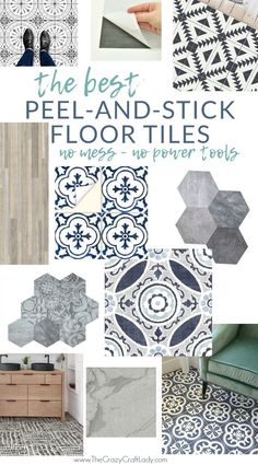 the best peel - and - stick floor tiles we've ever seen, perfect for floors