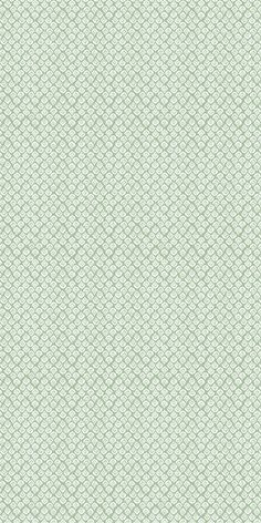 a green and white wallpaper pattern with wavy lines