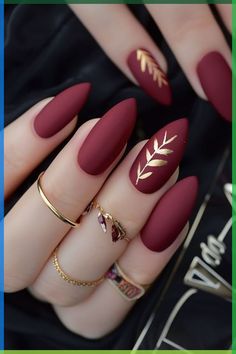 Are you looking for cute fall nails that you can recreate in the salon? If so, you need to see this post! #nailsofautumn #nailsofseason #nailsoftheholidays #nailsofthedayfall #nailseasonfall #nail #nailsfall #fallnaildesigns #fallnail #fallnails Acrylic Matte Nail Designs, Matte Autumn Nails, Gel Nails With Designs, Nails Inspiration Matte, Autumn Nails Matte, Matte Color Nails, Nails Types, Mate Nails, Nail Art Matte