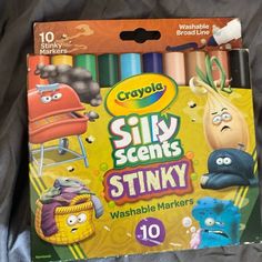 New Crayola silly scents 10 piece stinky washable broad one markers Christmas List For Santa, Slime Art, Period Kit, Shopping Haul, Coloring Supplies, Washable Markers, Old Shoes, Electronic Gifts