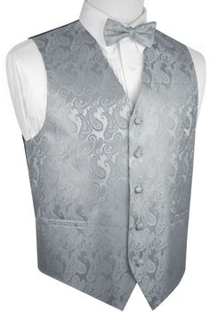 Best Tuxedo, Cool Tuxedos, Mens Formal Vest, Vest And Bow Tie, Prom Tuxedo, Men's Tuxedo, Formal Vest, Formal Tuxedo, Paisley Color