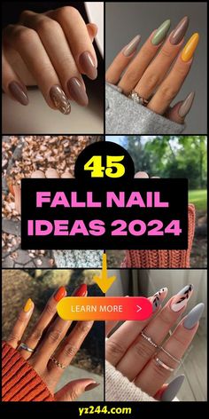 Fall Nails For Light Skin, Almond Shape Fall Nails 2024, Gel Nail Designs Almond Shape, Fall Gel Nails Ideas Autumn 2024, Almond Gel Nails Fall, Square Autumn Nails, Fall Almond Nails Designs, Almond Fall Nails Design, Acrylic Nail Designs For Fall