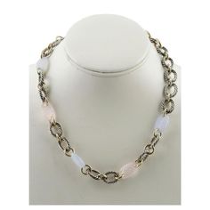 Unique Genuine David Yurman 18k Gold & Sterling Silver Oval Link Chain Necklace 18.5” With Ribbed Chalcedony Stations. Marked & Signed “Dy” “750” “925”. Stations Measure 13mm. Estate Item In Excellent Condition With Average Surface Wear. Coordinating Bracelet Available With Ribbed Agate. 7.5” Long. Authenticity Guarantee: All Of Our Items Are Guaranteed To Be Authentic Designer Items. If Found To Be Otherwise We Will Refund The Purchase With A Professional Certification Stating Such, Within 14 Days Of Purchase. We Can Not Guarantee The History Of Any Piece, Such As Prior Modifications Or Repairs. **Due To The Valuable Nature Of Our Items, All Sales Are Final And As Is. David Yurman Link Necklace, Be Authentic, David Yurman Jewelry, Link Chain Necklace, Designer Items, Chain Link Necklace, David Yurman, Link Chain, The History