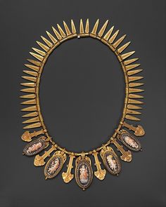 Necklace by Eugene Fontenay , French 1870, Gold enamel and Diamonds French Paris, Metal Fabrication, Victorian Jewelry, Vintage Jewels, Gold Enamel, Antique Jewellery, Metropolitan Museum Of Art, Metropolitan Museum