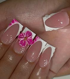 Uni Nails, Border Nails, French Tip Design, French Aesthetic, Acrylic Toes, Acrylic Toe Nails, Red Acrylic Nails, White French Tip, Short Square Acrylic Nails