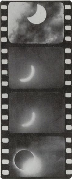 the eclipse is shown in three different pictures, each showing an individual's phases