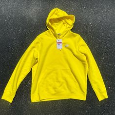 Nike Sportswear Pullover Hoodie Size Large Nwt In Bright Yellow Nike Sportswear Club Fleece, Yellow Nikes, Tops Nike, Nike Sweatshirt, Nike Sweatshirts, Neon Yellow, Bright Yellow, Nike Tops, Nike Sportswear