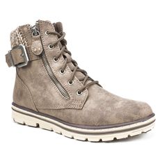 PRICES MAY VARY. Cushioned insole Sporty outsole Sweater ankle trim Zipper and buckle detail Approx. 5" shaft height Hiker Style, Side Zip Boots, White Mountain Shoes, Mountain Shoes, Stylish Sweaters, Lace Up Booties, White Mountain, Cozy Fashion, Lace Up Boots