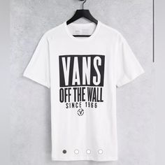 New, Never Worn Cool Bold Graphic Tee Tts, L, Nwt Bought On Asos Mens But Can Be Unisex Vans Yellow, Vans Shorts, Vans Shirts, Wall Graphic, Vans Shirt, Vans T Shirt, Vans White, Mens Graphic T, Vans Shop