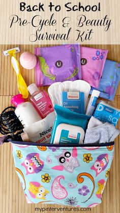 the back to school pre - cycle and beauty survival kit