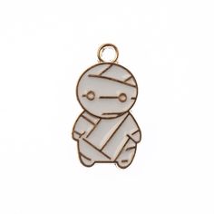 Buy the John Bead Sweet & Petite Halloween Small Mummy Charms, 10ct. at Michaels. com. The jewelry small pendant charms are perfect jewelry findings for making earrings, necklace pendant, or other DIY Crafts, art projects and handicrafts. These Halloween mummy charms for crafts are made of metal and enamel, safe to wear, durable to use, and light in weight. You will not feel too much burden for a long time wearing it. The smooth surface will not scratch your body; Each metal part is made of colo White Novelty Jewelry With Charms, Halloween Mummy, Halloween Charms, Crystal Crafts, Making Earrings, Small Charms, Themed Jewelry, Cute Charms, Halloween Jewelry