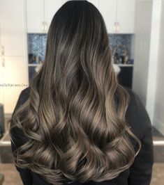 Long layers.  Ash brunette. Beautiful Brown Hair Color, Ashy Brown Hair Balayage, Ash Brunette, Balyage Hair, Mood 2024, Rich Brown Hair, Balayage Brown