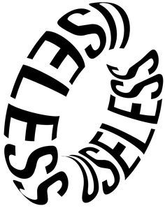 a black and white logo with the word sleep written in large letters on it's side