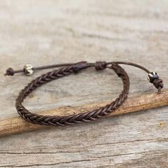 Men's braided leather bracelet, 'Single Brown Braid' - Thai Brown Leather Braided Men's Bracelet Cheap Brown Men's Bracelets, Masculine Jewelry, Mens Bracelet Designs, Gyeongju, Wrist Jewelry, Titanium Bracelet, Jewelry Men, Mens Braids, Titanium Jewelry