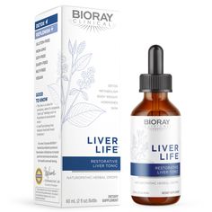 Bioray Liver Life - 4 oz Detox Pathways, Healthy Ph Balance, Liver Tonic, Vegan Detox, Gluten Free Alcohol, Soy Free Dairy Free, Maitake Mushroom, Nutrient Absorption