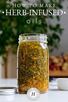 How To Make Herb-Infused Oils | Herbal Academy | There are many methods of infusing oil with herbs. In this article, we will demonstrate how to make herb-infused oils using these various methods. Infused Oil Recipes, Herb Infused Olive Oil, Herbal Academy, Natural Skincare Recipes, Olive Oil Recipes, Herbal Tinctures, Infused Olive Oil, Culinary Herbs, Infused Oils