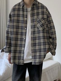 Y2k Grunge Fashion, Check Shirt, Hip Hop Fashion, Grunge Fashion