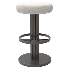 an image of a stool with a white seat