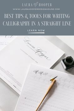 the best tips and tools for writing calligraphy in a straight line