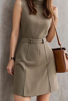 Corporate Dress, Cute Work Outfits, Elegant Mini Dress, Stylish Women Fashion, Dress Stand, Elegante Casual, Elegant Dresses For Women