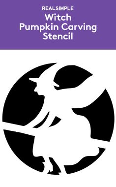 the real simple witch pumpkin carving stencil