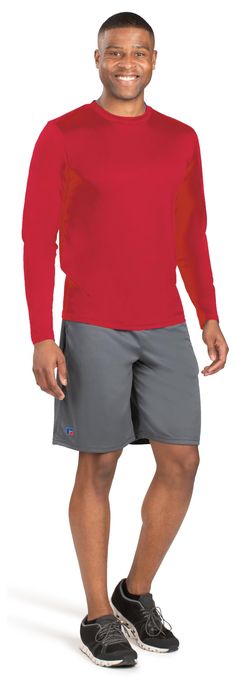 PRICES MAY VARY. Dri-Power moisture wicking technology keeps you cool and dry Odor protection helps to keep fabric fresh UPF 30+ provides protection from harmful UV rays Casual Rash Guard With Moisture-wicking, Solid Crew Neck Rash Guard For Sports, Team-colored Moisture-wicking Gym Tops, Moisture-wicking Team-colored Tops For Gym, Moisture-wicking Gym Tops In Team Colors, Casual Moisture-wicking Rash Guard For Sports, Red Moisture-wicking Long-sleeved Activewear, Long Sleeve Moisture-wicking Rash Guard For Sports, Red Go-dry Tops For Sports Events