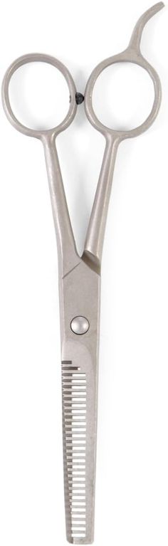 a pair of scissors that are open on a white background