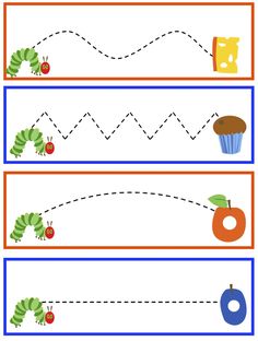 the very hungry caterpillar worksheet for children to practice their handwriting and writing skills