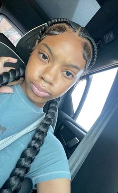 Sleek Braided Ponytail, Quick Braids, Natural Hair Bun Styles, Sleek Ponytail Hairstyles, Quick Natural Hair Styles, Dyed Hair Inspiration