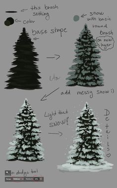 how to draw christmas trees in adobe