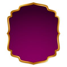 a purple and gold frame with an empty space in the middle for text or image