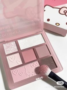 Hello Kitty Make-up, Sanrio Aesthetic, Makeup Things, Kitty Makeup, Pink Core, Hello Kitty Makeup, Hello Kitty Aesthetic, Hello Kit