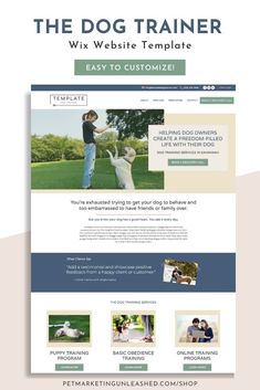 the dog trainer wordpress theme