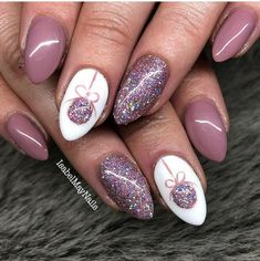 Christmas Nails Glitter, Unghie Nail Art, Ideas Navidad, Smink Inspiration, Snowflake Nails, Christmas Nails Acrylic