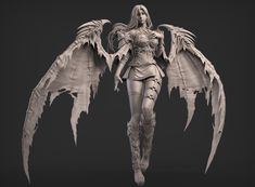 Zbrush Models, Digital Sculpture, Ange Demon, Character Study, Art Station, Animation Design, Character Modeling, Sculpture Clay, 3d Characters