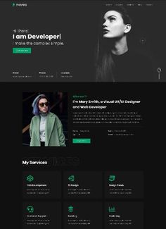 the wordpress theme is clean and modern