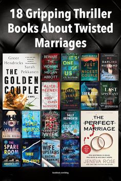 18 twisty thriller books about deadly marriages.