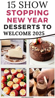 New Year Dessert Recipes- new year's desserts, new year eve dessert, new year eve food, easy desserts for kids, nye desserts, desserts for dinner, snacks ideas, party food dinner ideas.