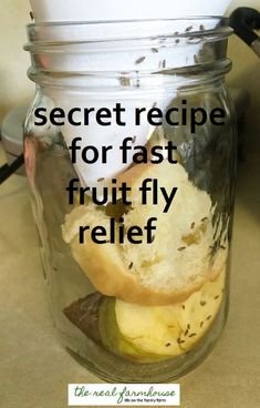 a jar filled with food sitting on top of a table