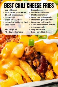 the best chili cheese fries recipe