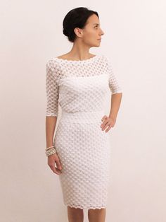 White pencil dress elegant midi dress medium sleeve by Anaoiss White Linen Maxi Dress, White Pencil Dress, Elegant Midi Dress, Lace Halter Dress, Minimalist Wedding Dresses, White Linen Dresses, Elegant Midi Dresses, Gathered Dress, Casual White Dress