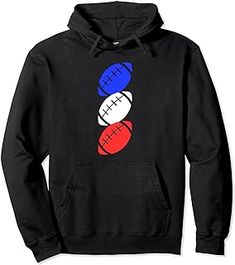 a black hoodie with an image of three balls on the front and one ball on the back