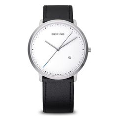 Visit our store Bering Time Classic Silver Steel Case with White Dial Unisex Watch. 11139-404 Classic, puristic, and yet exciting. Perfect style combined with contemporary minimalism. Inspired by Danish design, the CLASSIC COLLECTION represents a unique timepiece, perfectly highlighting your daily style. Features The CLASSIC Collection is both puristic and exciting with contemporary minimalism. Brushed Silver Stainless Steel Case with Black Leather strap. Scratch Resistant Flat Sapphire Crystal protects your watch from damage. Water Resistant for up to 3 ATM / 30 meters / 100 feet. Withstands rain, hand washing and other occasional contact with water. The Danish-inspired design and fine workmanship gives this watch a refined and modern look. Description Classic, puristic, and yet exciting. Unisex Watches, Classic Watches, Skagen, Brushed Stainless Steel, White Dial, Classic Collection, Black Watch, Danish Design, Sapphire Crystal