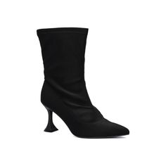 Step into chic style with these Fashion to Figure Kia women's heeled ankle boots. Click this FOOTWEAR GUIDE to find the perfect fit and more! SHOE FEATURES Flared heel designSHOE CONSTRUCTION Faux leather upper Fabric lining Rubber outsoleSHOE DETAILS Pointed toe Zipper closure Padded footbed 3.19-in. heel 8-in. Shaft 14-in. Circumference Size: 9 Wide. Color: Black. Gender: female. Age Group: adult. Fashion To Figure, Designer Heels, Heeled Ankle Boots, Womens Heels, Size 13, Designer Shoes, Gender Female, Chic Style, Age Group